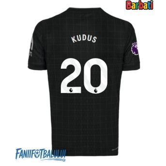 Tottenham Hotspur Mohammed Kudus #20 Tricou Fotbal Replică 2025-26 Barbati Deplasare
